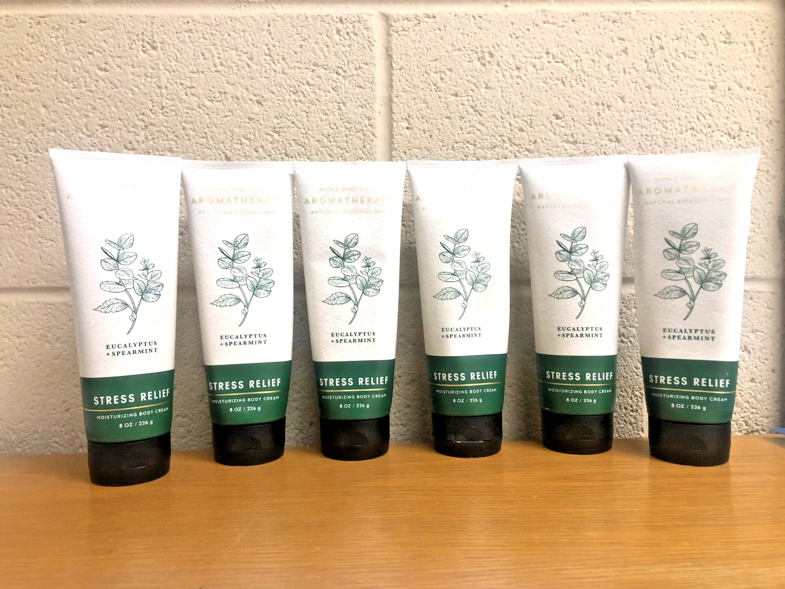 Bath & Body Works Aromatherapy Eucalyptus Spearmint Body Cream 8oz NEW (QTY 6) Bath & Body Works Aromatherapy Eucalyptus Spearmint Body Cream 8oz NEW (QTY 6)