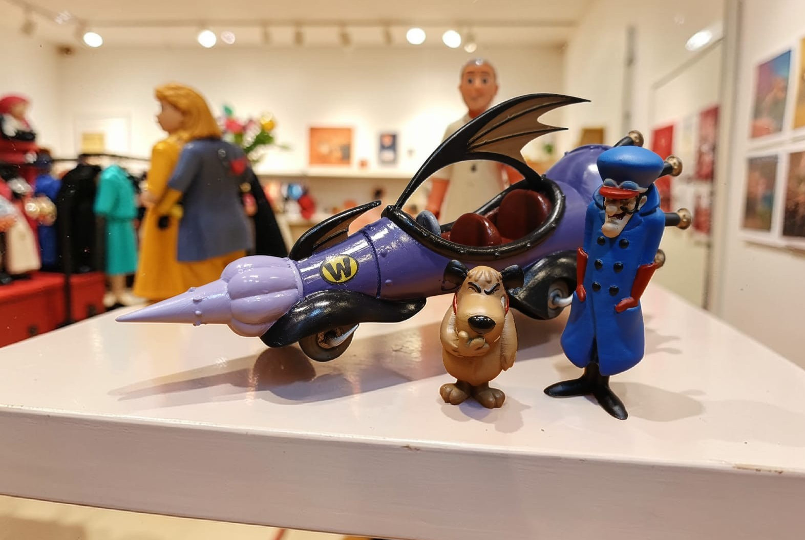 Wacky Races MEAN MACHINE Machine Toy Figure 3D Look Wacky Races MEAN MACHINE Machine Toy Figure 3D Look