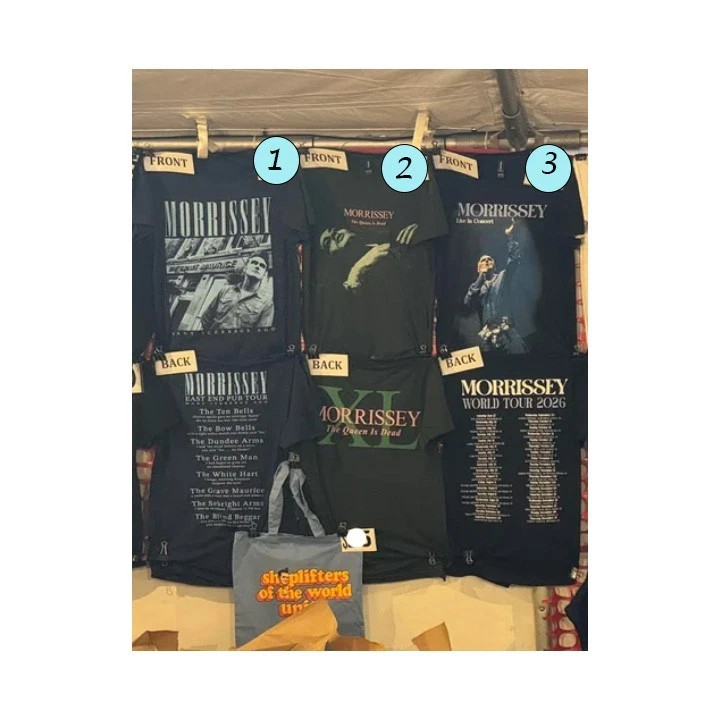 Morrissey World Tour 2026 T Shirt Reprint