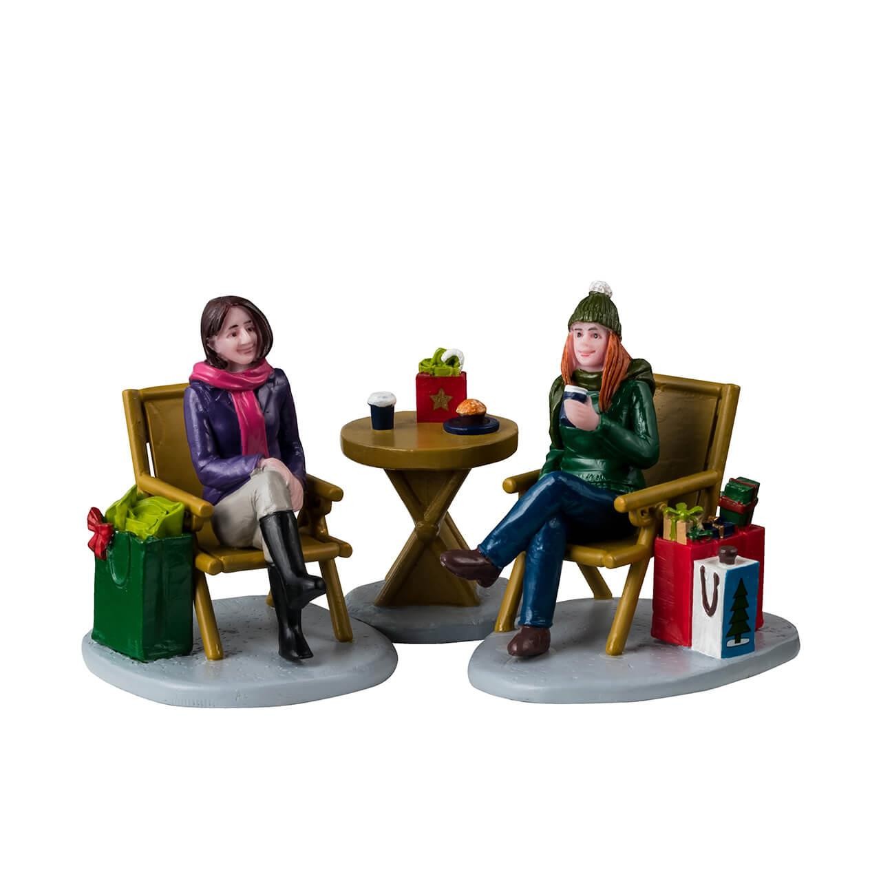 Lemax General Products Village Accessory Christmas Shopping Break Set Of 3 42350 Lemax General Products Village Accessory Christmas Shopping Break Set Of 3 42350