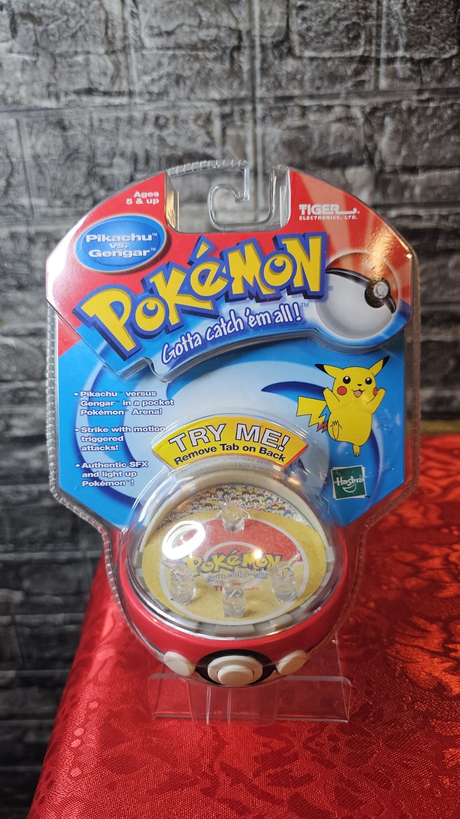 Pokémon Tiger Electronic 2000 Pikachu Vs Gengar Pocket Arena Battle RARE SEALED