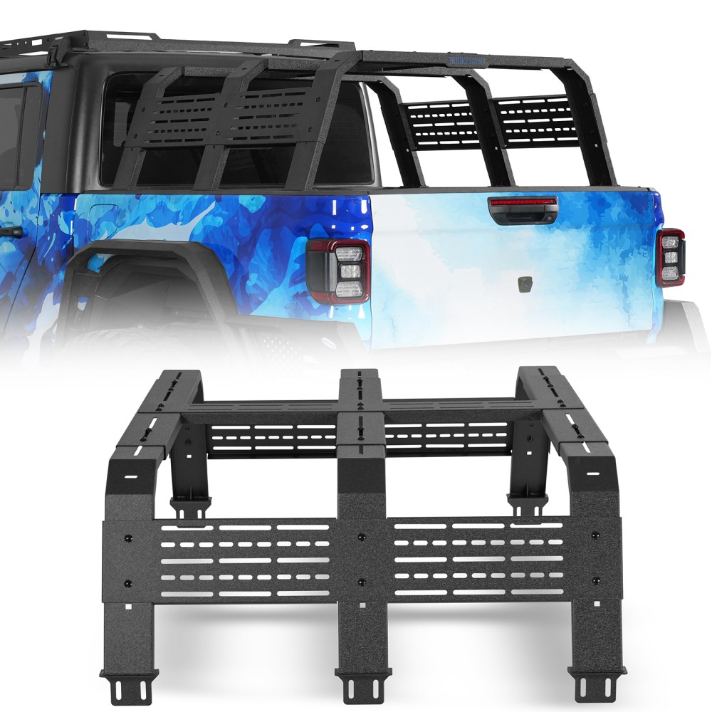 Rear ed Rack for 20-25 Jeep Gladiator JT/ 05-23 Toyota Tacoma/ 09-25 Ford Ranger