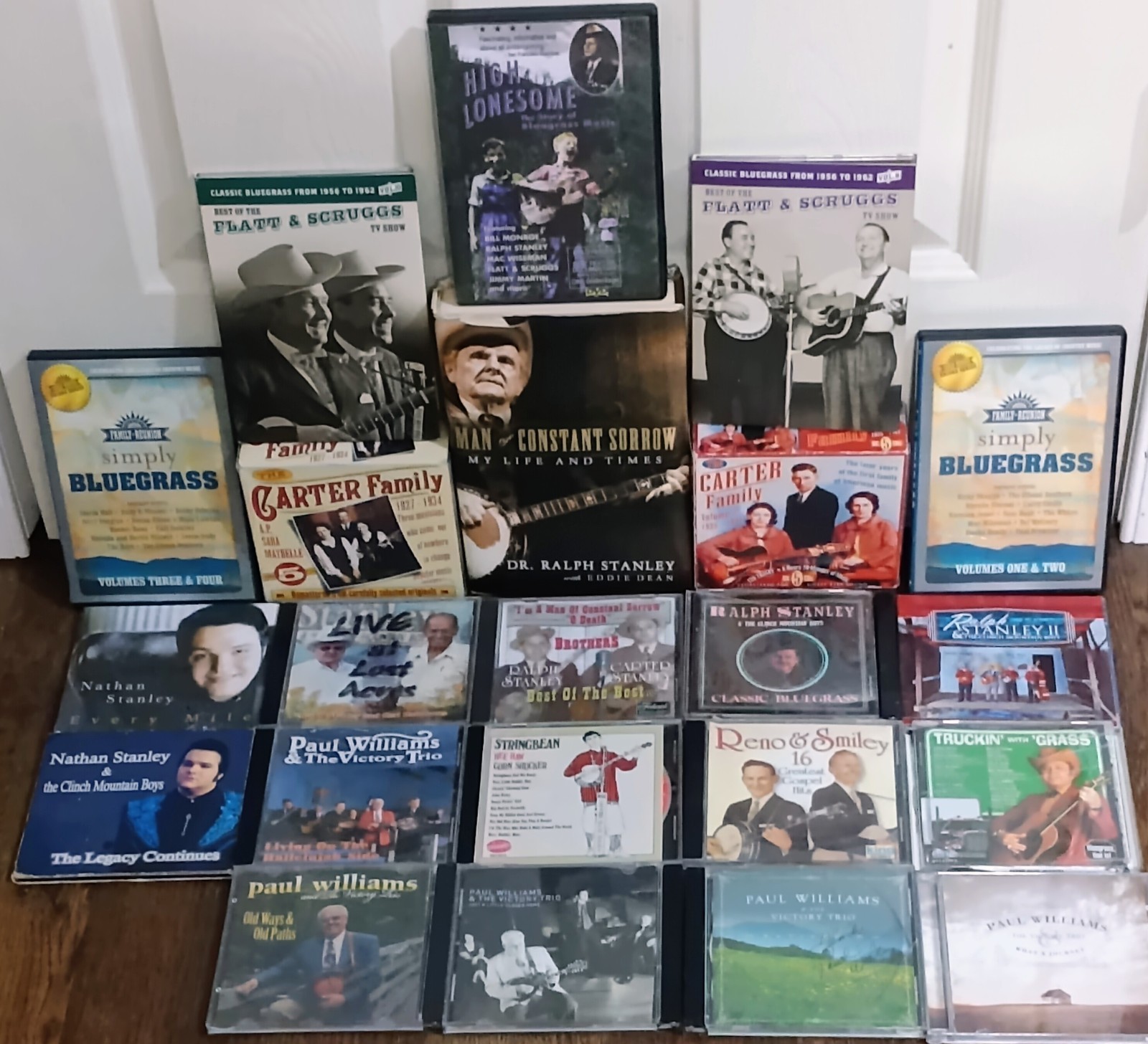 Bluegrass Country Media Lot 30 Ralph Stanley Signed Paul Williams Signed CD DVD