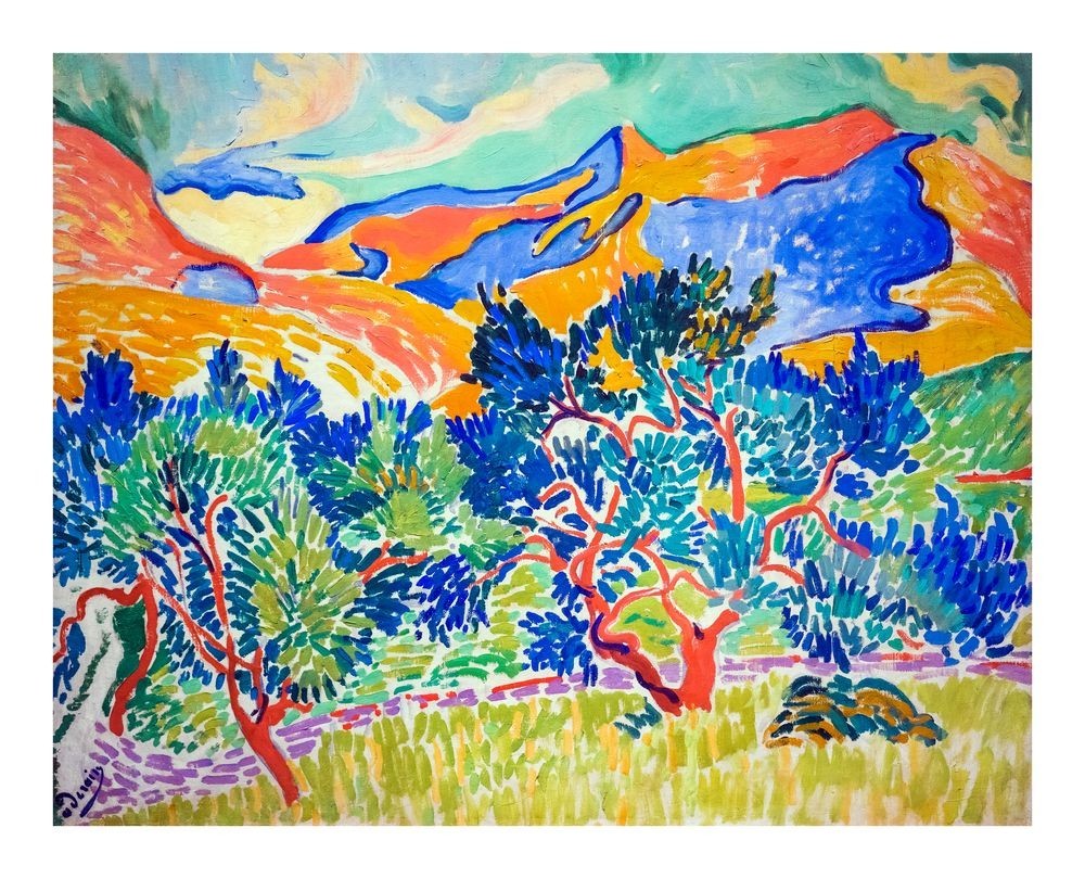 André Derain Mountains at Collioure : Archival Quality Giclée Art Print 1905