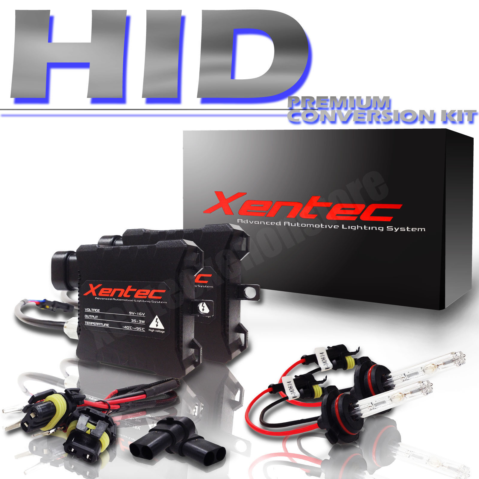 Xentec HID Xenon Conversion Kit All Bulb Sizes and Colors Premium Slim Ballasts