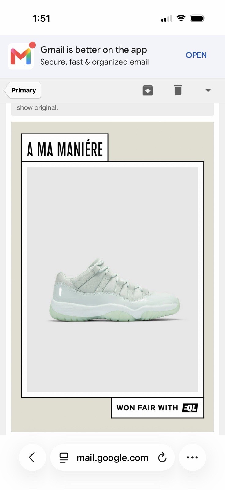 Nike JAÌDE X Air Jordan 11 Low IW1882-300 Green M Size 12 Look A Ma Exclusive Nike JAÌDE X Air Jordan 11 Low IW1882-300 Green M Size 12 Look A Ma Exclusive