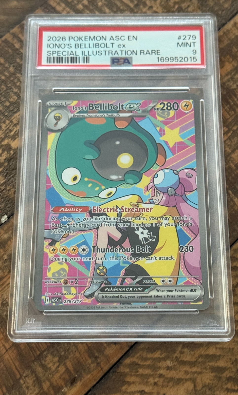 Iono\'s Bellibolt ex 279/217 Me: Ascended Heroes Holo