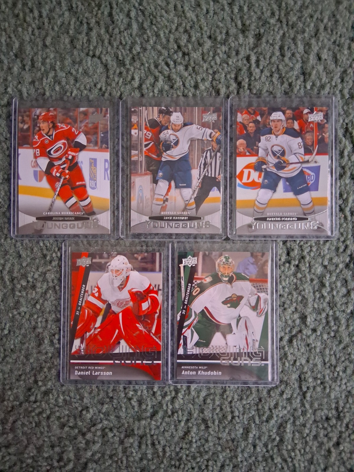 (5)2009-10, 2011-12 UPPER DECK HOCKEY YOUNG GUNS RC LOT, All ROOKIES L@@K
