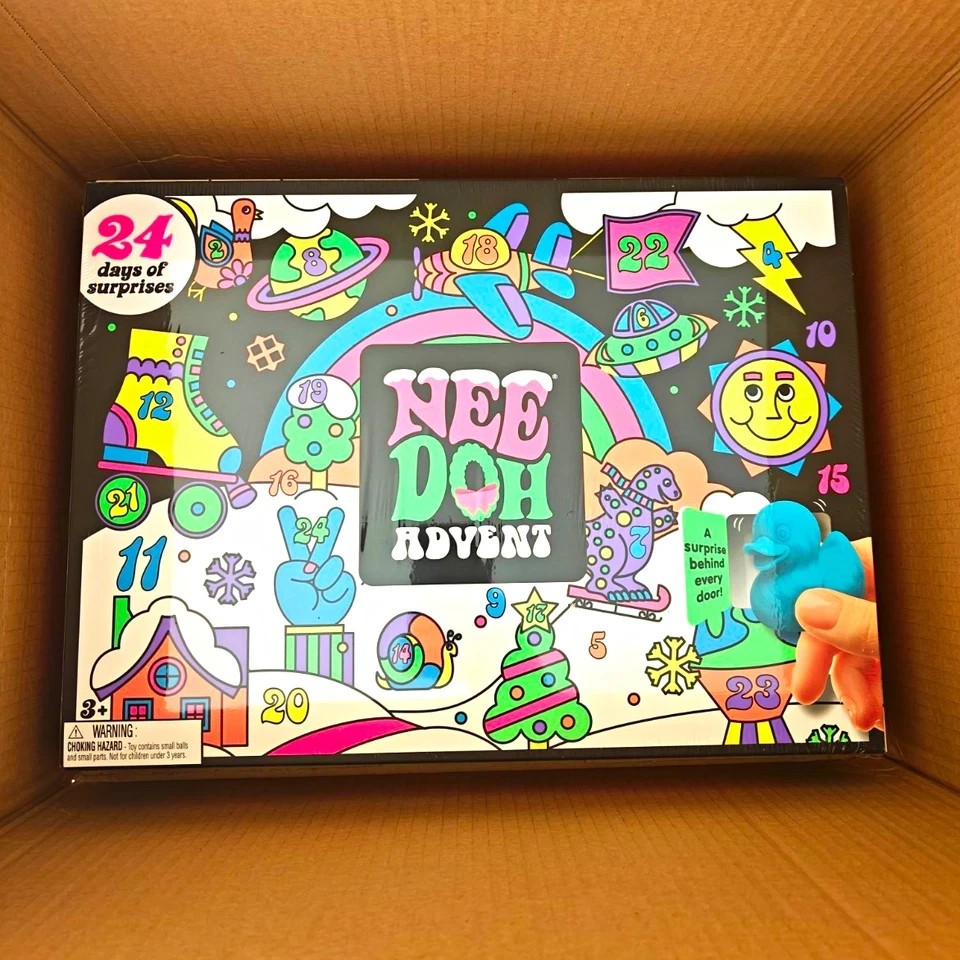 Advent Calendar NeeDoh 2026 Christmas NEW Gift for Children 24 Days of Surprises