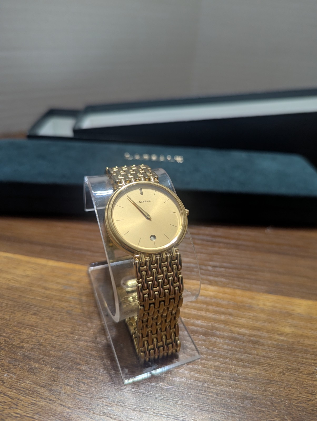 NIB Gent’s SEIKO LASALLE  High End quartz vintage watch ~ Never Worn Works