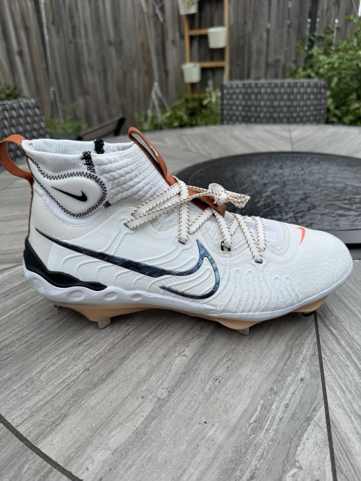 Nike Alpha Huarache NXT Metal Baseball Cleats Hemp HV8543-100 Men’s Size 13