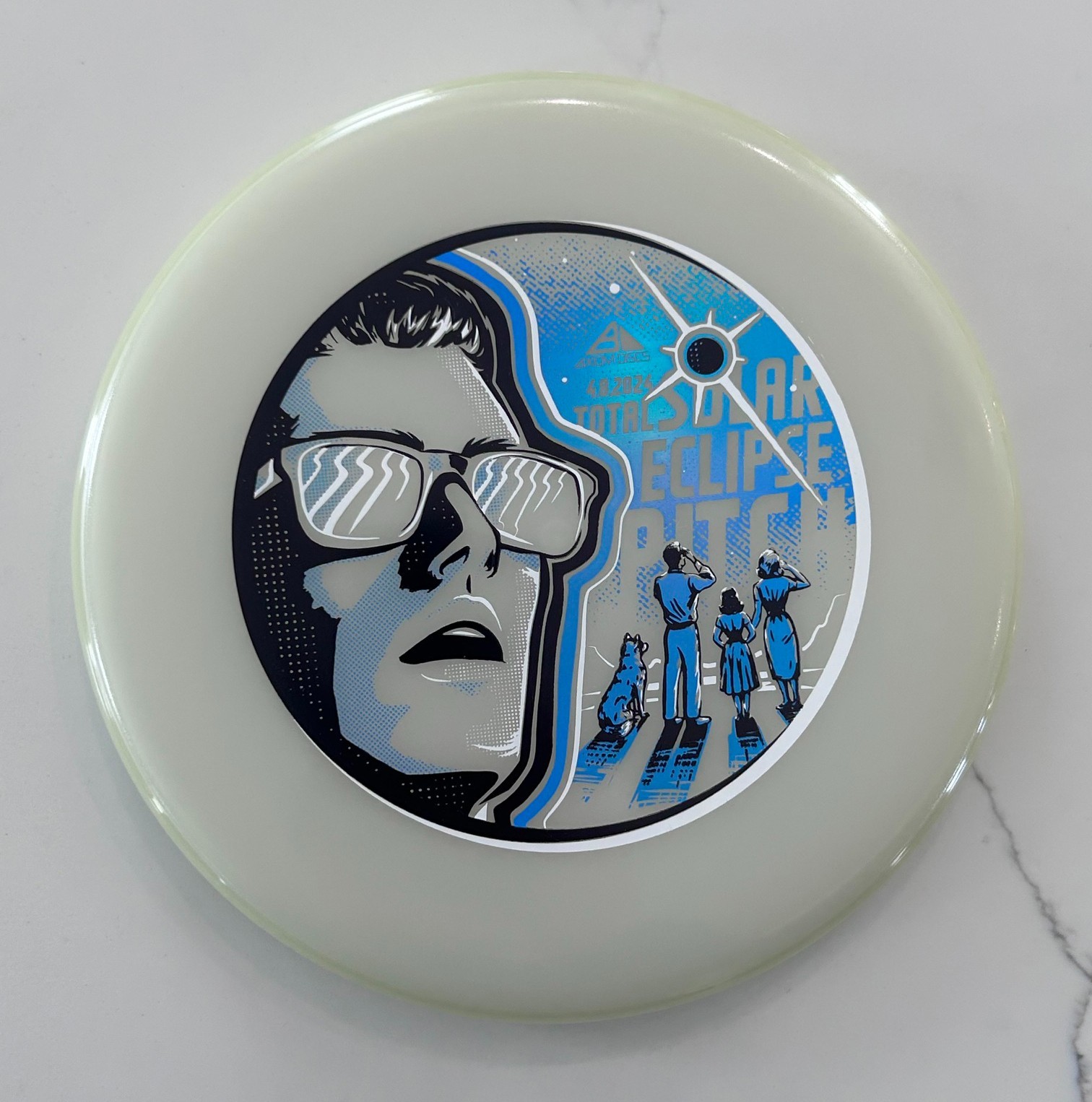 Axiom Total Solar Eclipse Pitch Special Edition Disc Golf Disc, White