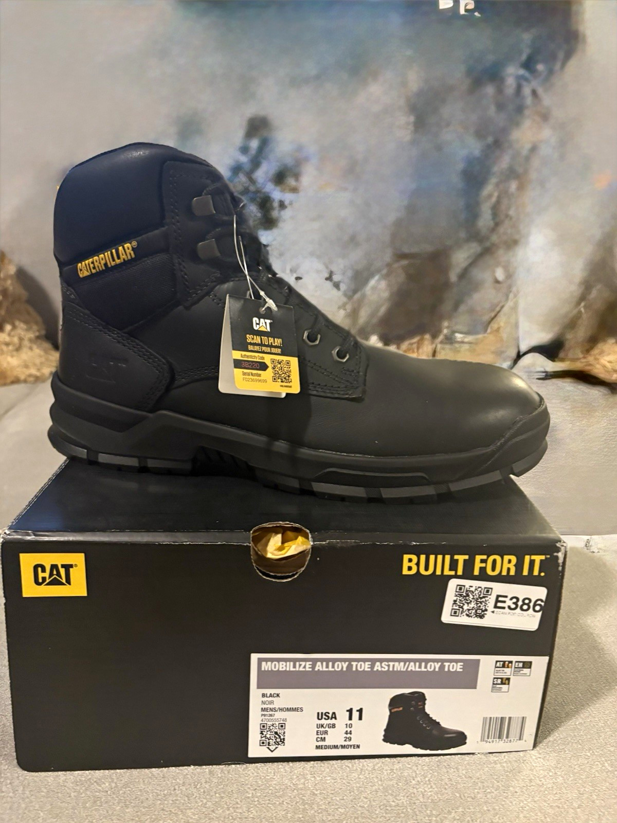 Caterpillar Mobilize Alloy Toe EH Black Work Boots Men\'s Size 11 Medium Caterpillar Mobilize Alloy Toe EH Black Work Boots Men\'s Size 11 Medium