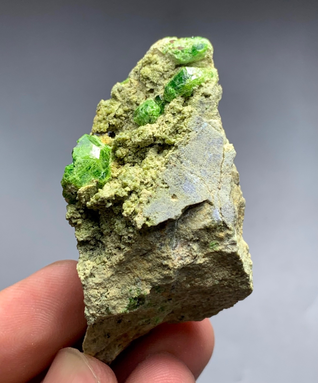 40 gram Green Garnet Crystal Specimen from Pakistan.