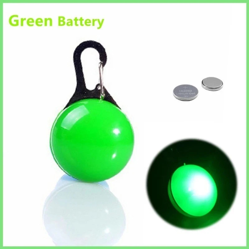 LED Dog Cat Collar Light Night Safety Pendant Pet Luminous Glow Tag