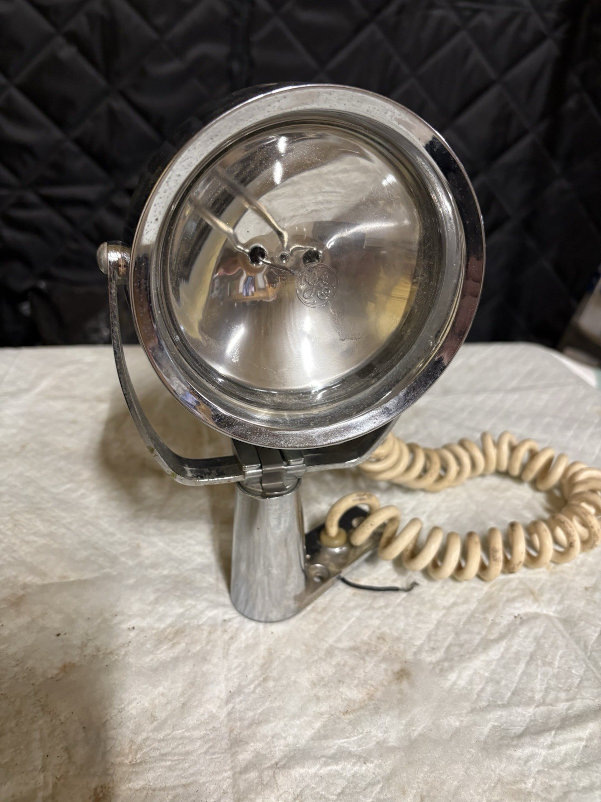 Vintage Attwood Co / Chris Craft Marine Spot Light W/ Detachable Light; WORKS