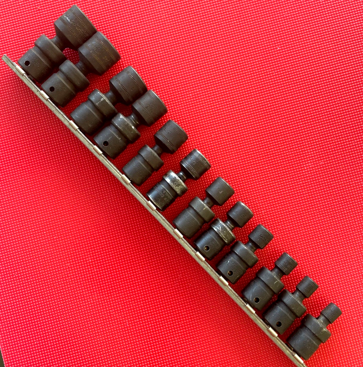 ‼️ Snap On Tools 1/4 6 Point Flank Metric Impact Swivel Socket 12 pc NICE 🛠️ ‼️ Snap On Tools 1/4 6 Point Flank Metric Impact Swivel Socket 12 pc NICE 🛠️