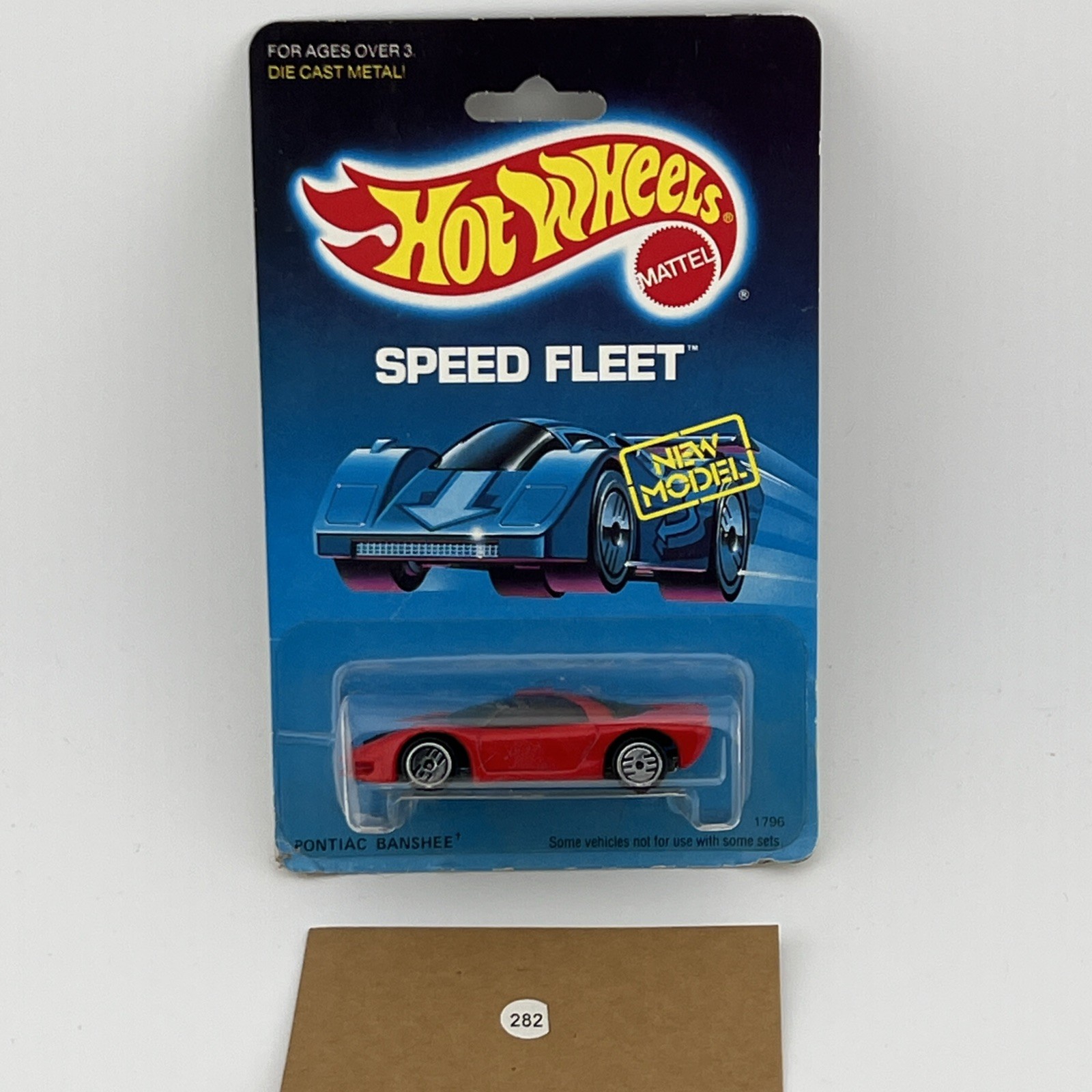 Hot Wheels Pontiac Banshee Red Speed Fleet 1990 BP 1796 Ultra Hots