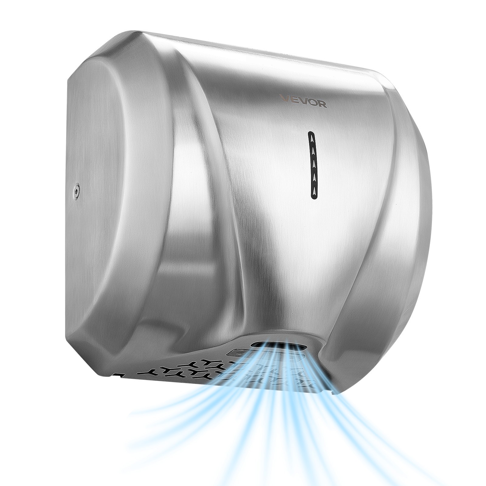 VEVOR Hand Dryer 1800W Bathroom Air Dryer Automatic Brushed Stainless Steel