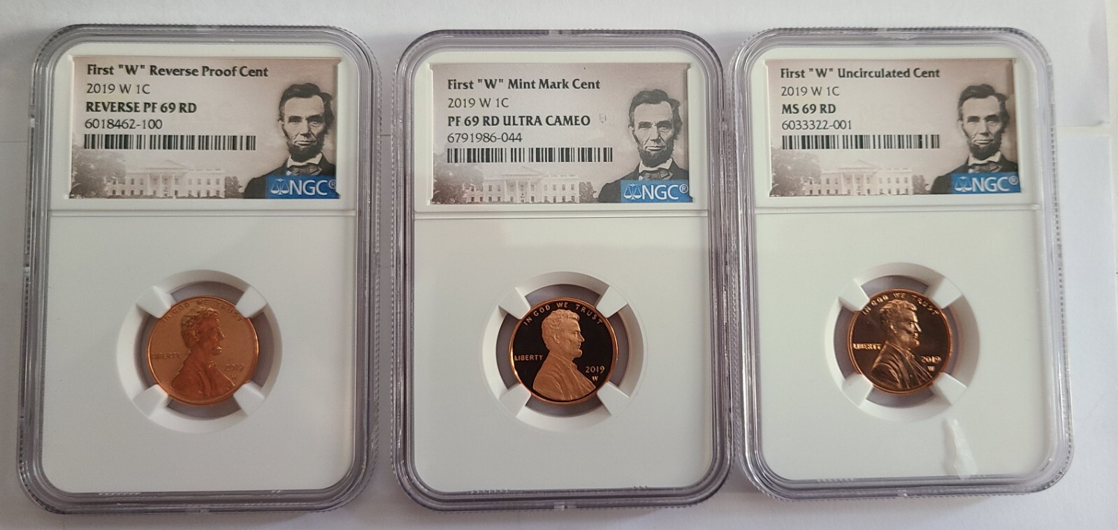 2019-W COMPLETE WEST POINT LINCOLN CENT  NGC PF69, RPF69, MS69  3- coin set