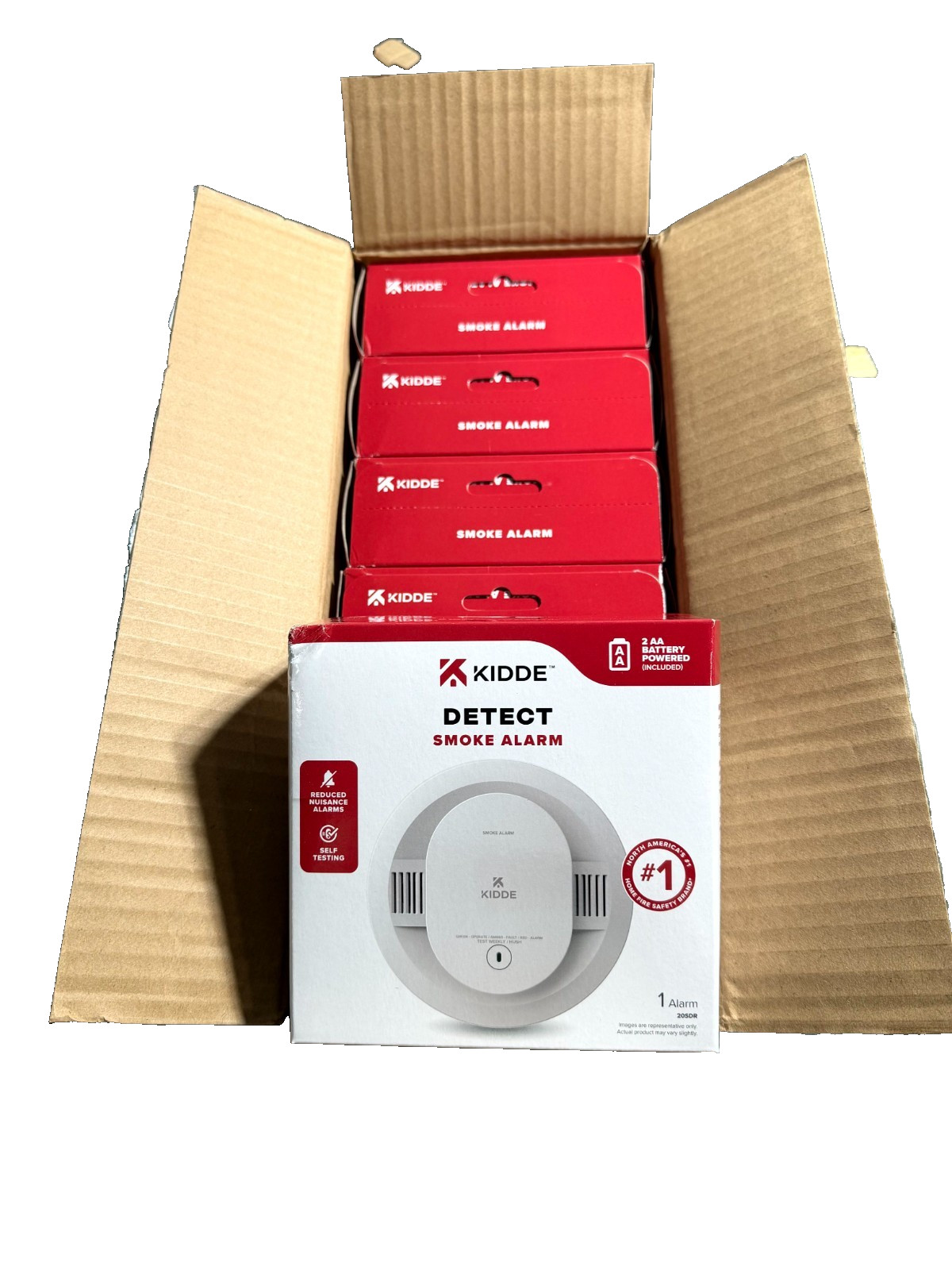 Kidde 20SDR AA Battery Powered Smoke Detector with Photoelectric Sensor (6-Pack)