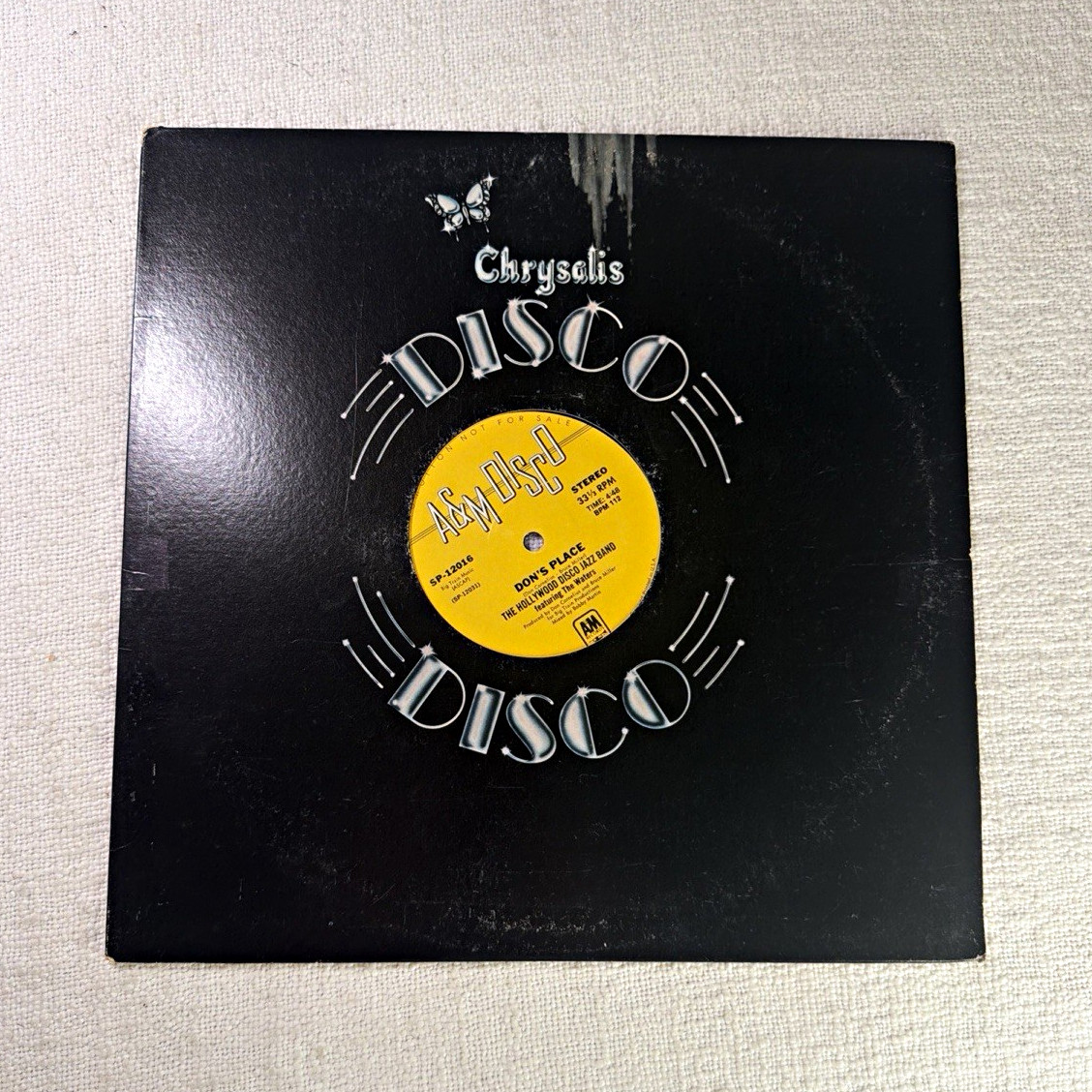 Hollywood Disco Jazz Band Don’s Place Soul Train Theme ’79 Promo 12” A&M RARE V2