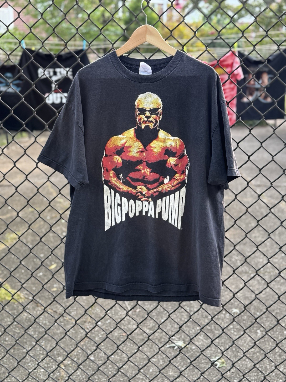 WWE Authentic WWE Big Poppa Pump Black T-Shirt, Size XL Officially Licensed