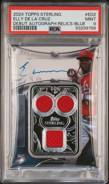 2024 Topps Sterling - Sterling Debuts Autographed Relics Elly De La Cruz /10 rc 2024 Topps Sterling - Sterling Debuts Autographed Relics Elly De La Cruz /10 rc