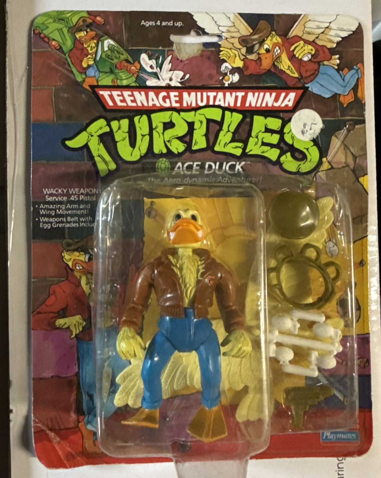 1989 Teenage Mutant Ninja Turtles ACE DUCK - Brand New - Never Opened - RARE**