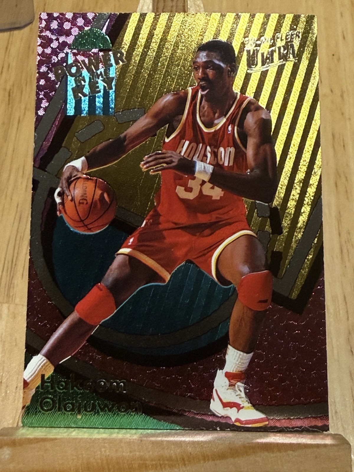 1993-94 Fleer Ultra - Power in the Key Hakeem Olajuwon #6