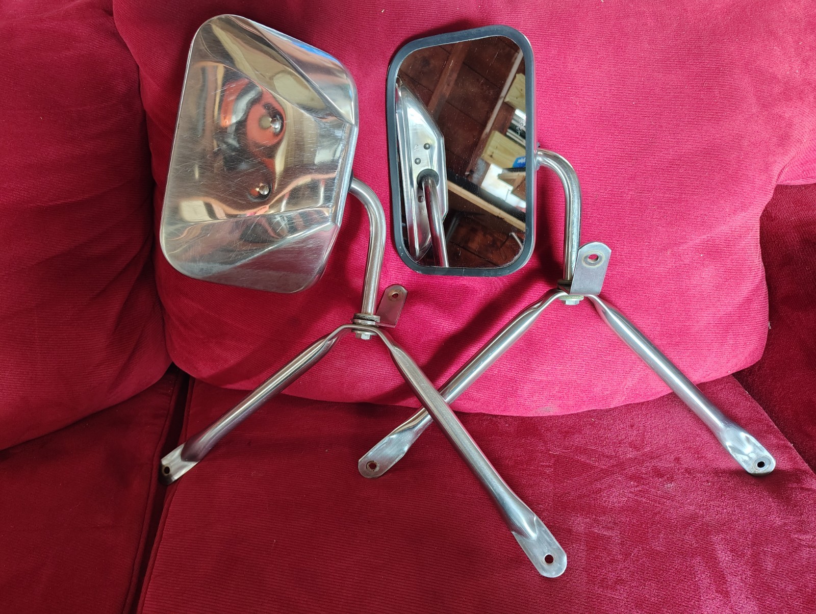 Dodge D150 BOTH LH & RH TRIPOD MOUNT DOOR MIRRORS Complete Vintage 77 - 93