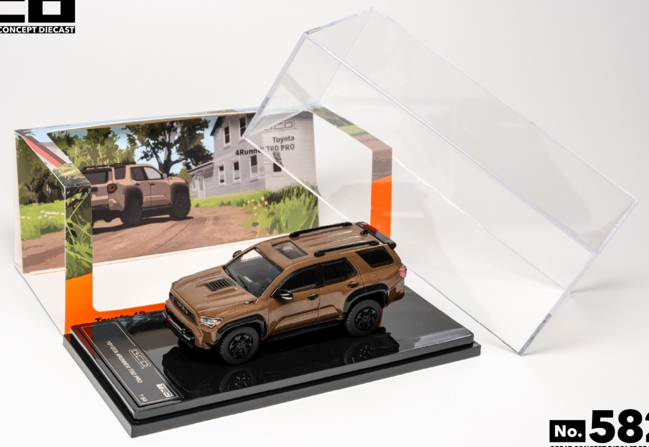 GCD Toyota 4Runner TRD PRO - Brown - LHD 1:64 Scale Diecast Car KS-126-582