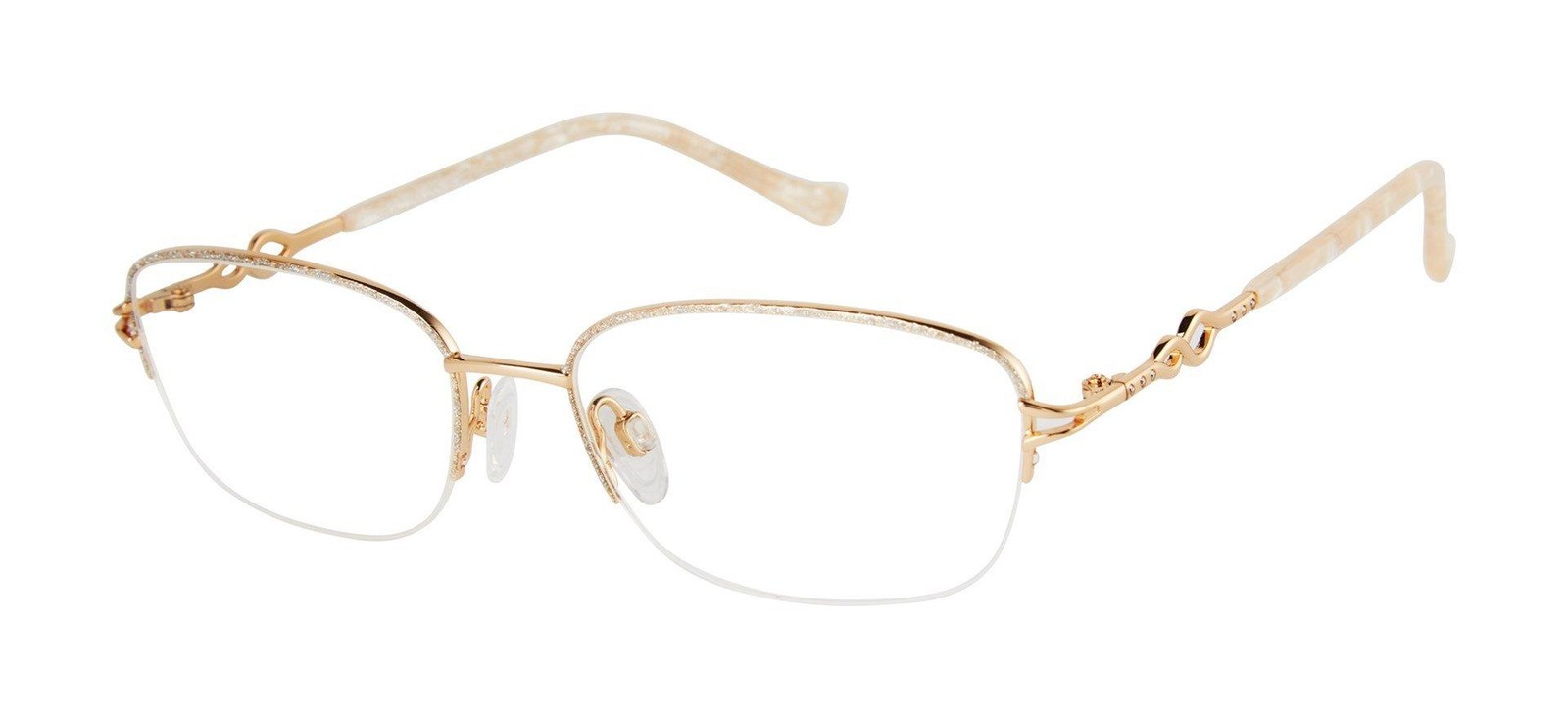 NEW Tura R599 Eyeglasses Silver/Gold 100% AUTHENTIC