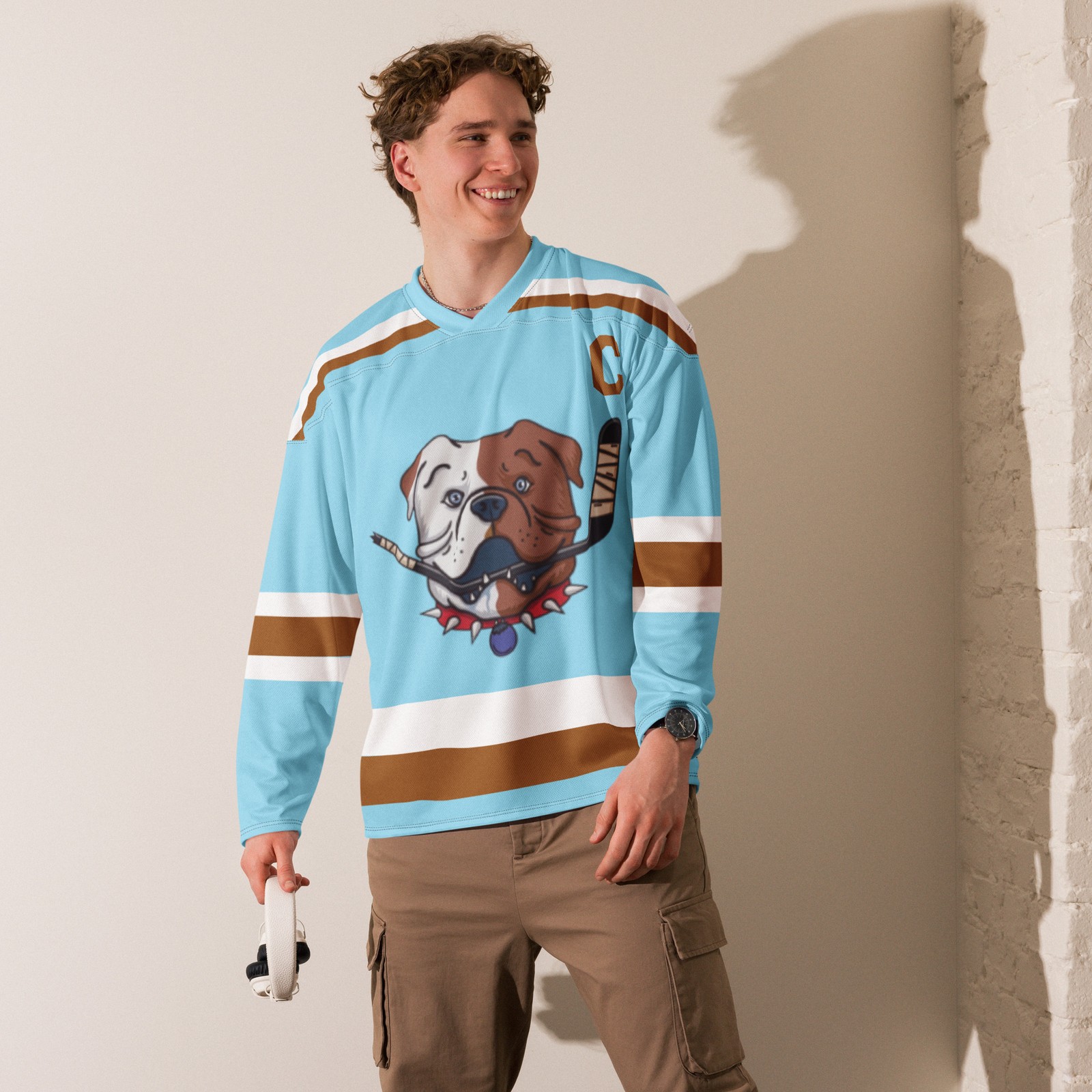 SHORESY Shore 69 Sudbury Blueberry Bulldogs FAN Sweater Jersey SHORESY Shore 69 Sudbury Blueberry Bulldogs FAN Sweater Jersey
