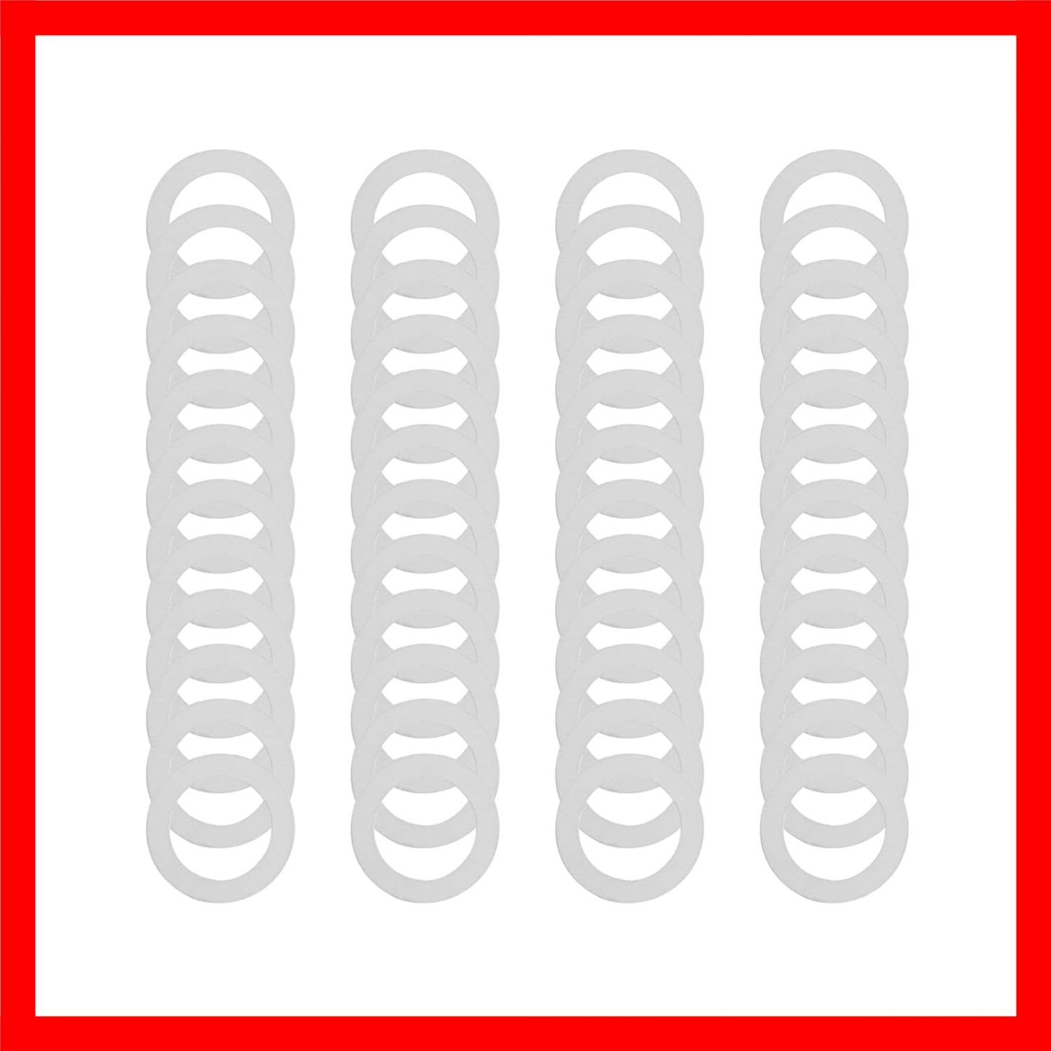 Compatible M8×12MM Steel Shim Washer Set 48Pcs – Precision Thin Spacers