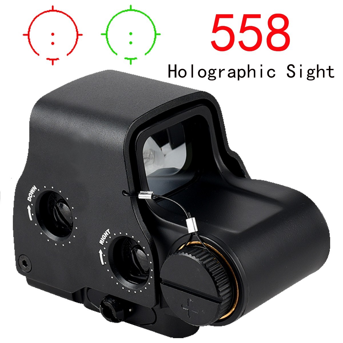 558 Holographic Red Green Dot Sight Tactical Optics Reflex Rifle Scope
