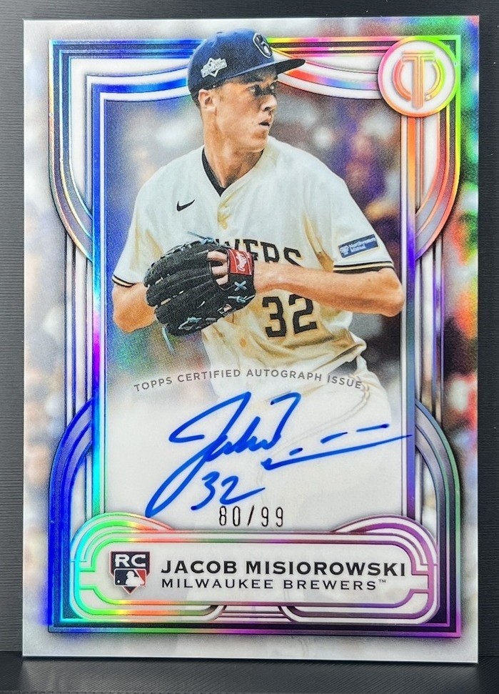 2026 Topps Tribute Jacob Misiorowski League Inauguration Auto LIA-JM 99 READ DES