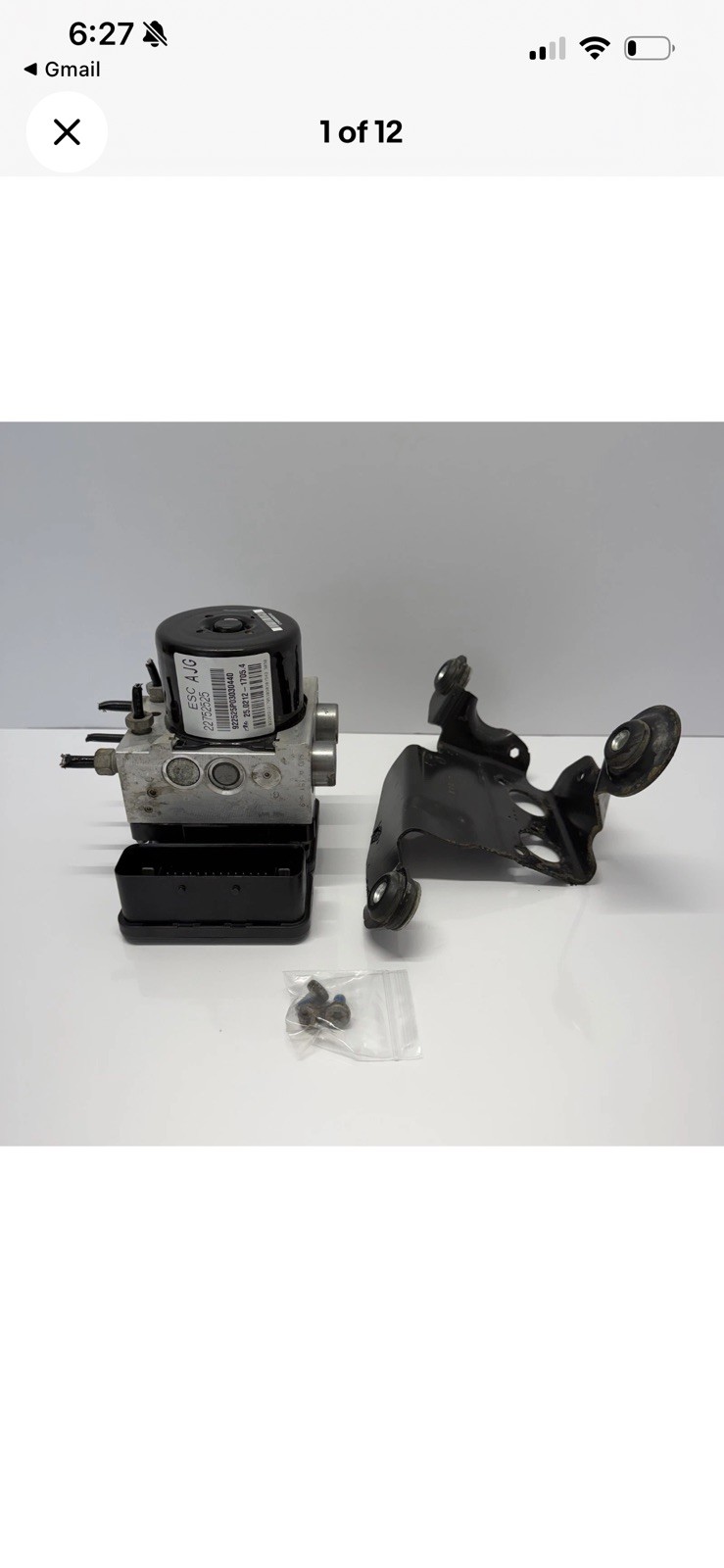 11-16 Cadillac SRX ABS Anti-Lock Brake Control Module Pump Assembly OEM 22752525 11-16 Cadillac SRX ABS Anti-Lock Brake Control Module Pump Assembly OEM 22752525