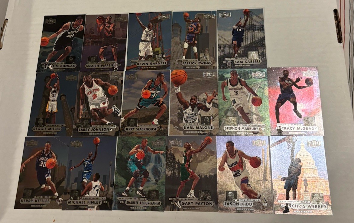 1997-98 Metal Universe Championship Preview (17) Duncan Pippen Kidd Ewing (read)