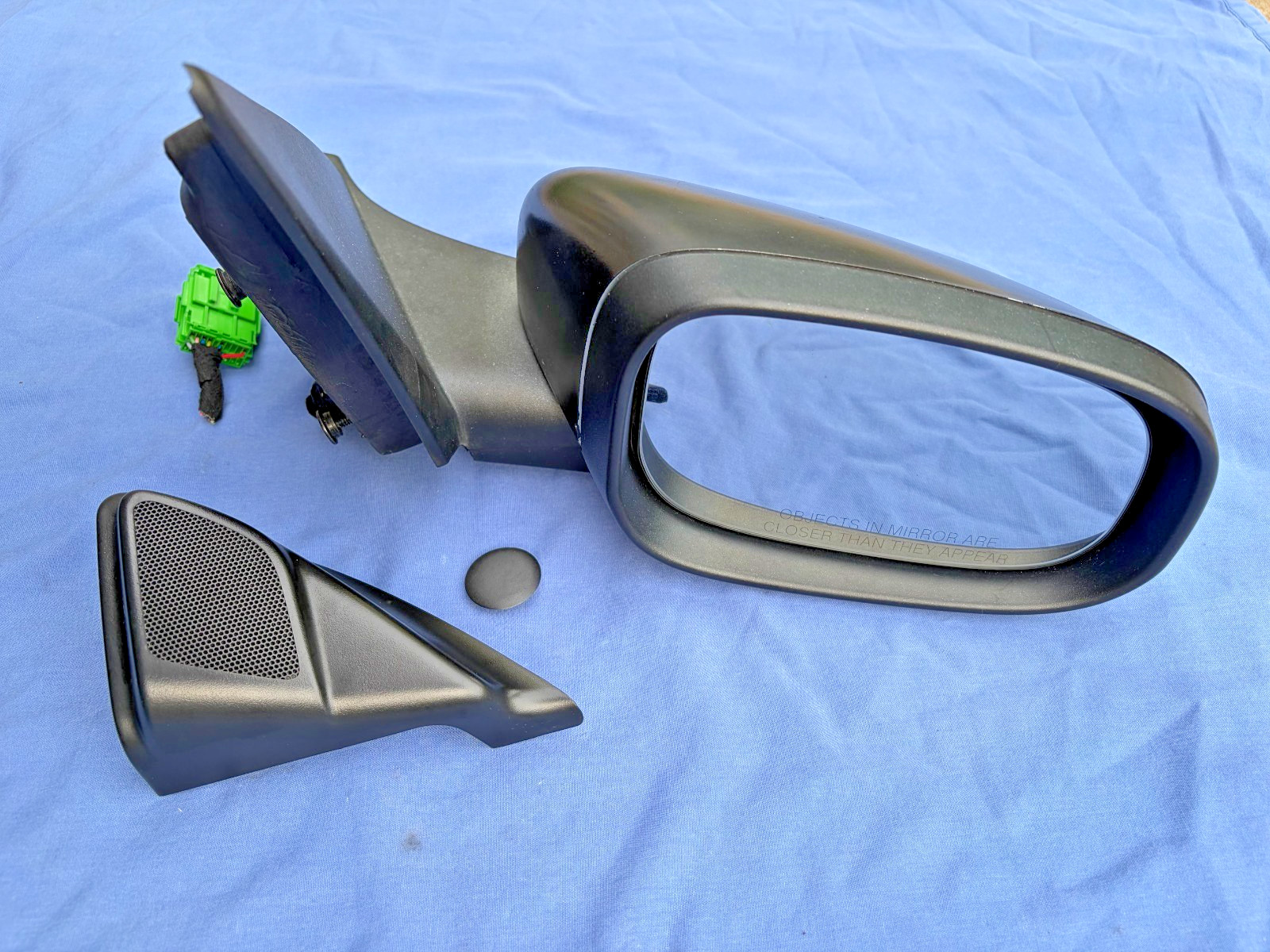 08-13 Volvo C30 Right Passenger Side View Power Mirror Black 6 Wire 30799484 OEM