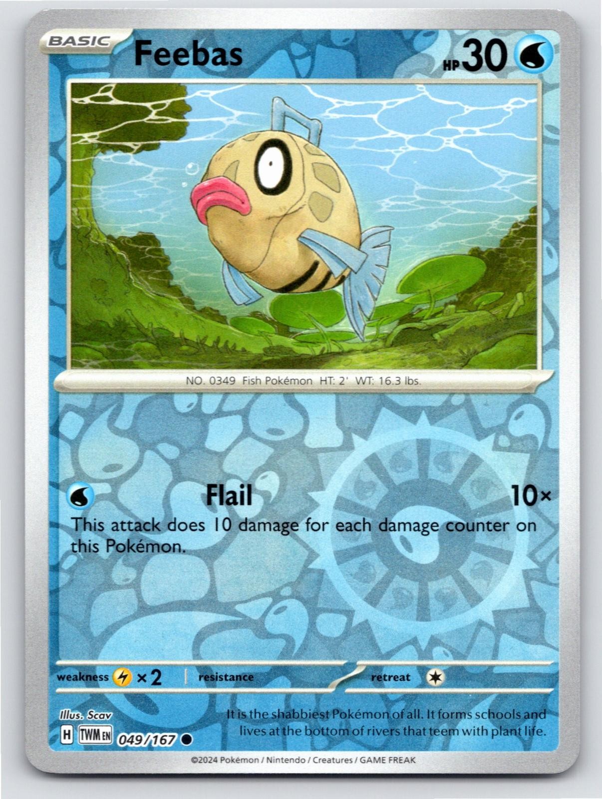POKEMON FEEBAS TWILIGHT MASQUERADE 049/167 REVERSE HOLO COMMON NM A5785 FREE S&H POKEMON FEEBAS TWILIGHT MASQUERADE 049/167 REVERSE HOLO COMMON NM A5785 FREE S&H