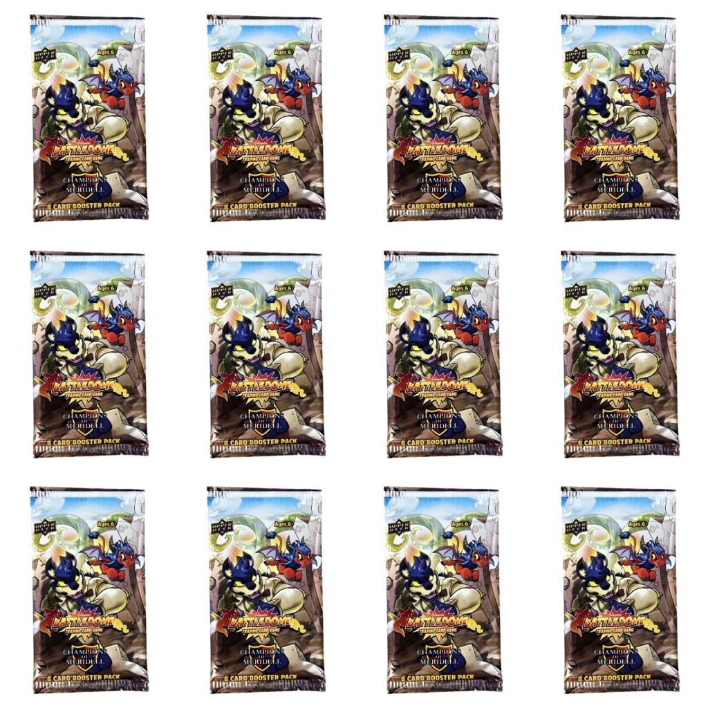 Neopets Battledome Card Game Champions Booster Pack - Lot of 12 Sealed Packs