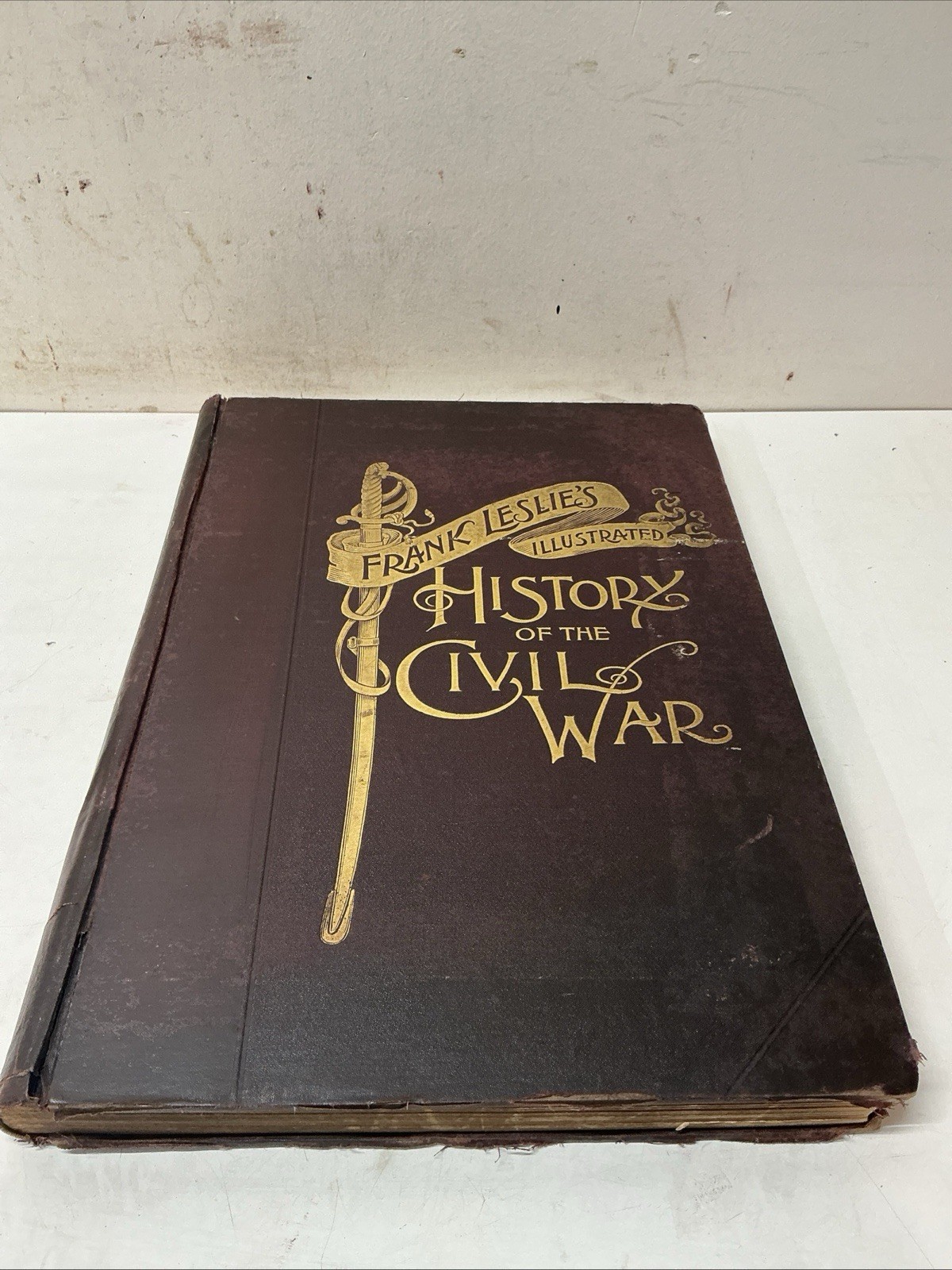 1895 History of the Civil War Frank Leslie First Edition Folio Rev Eschmann