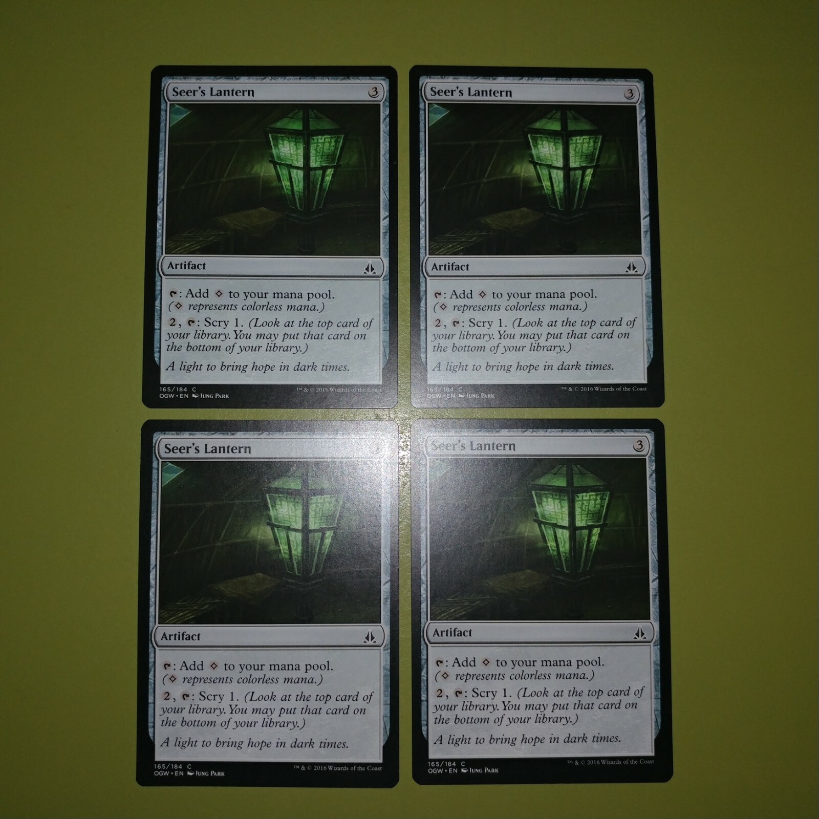 Seer\'s Lantern x4 Oath of the Gatewatch 4x Playset Magic the Gathering MTG Seer\'s Lantern x4 Oath of the Gatewatch 4x Playset Magic the Gathering MTG