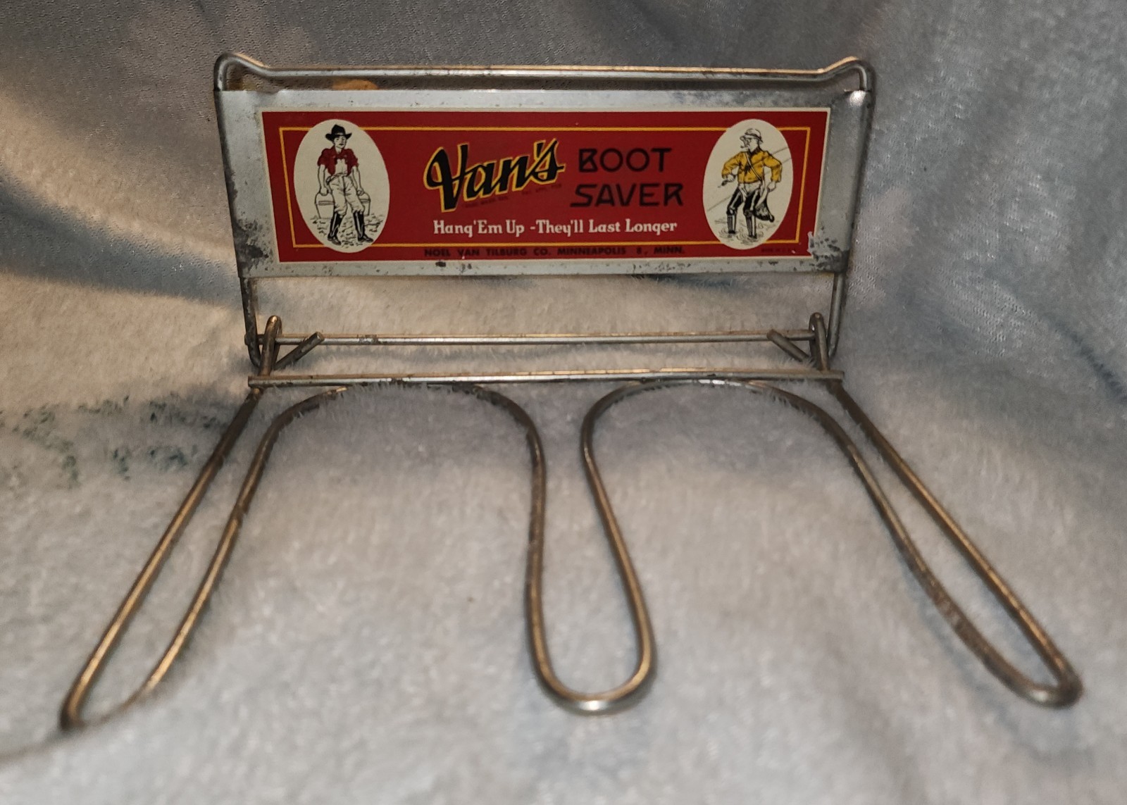Vintage 1947-1949 Vans Boot Saver Folding Metal Rack Noel Van Tilburg