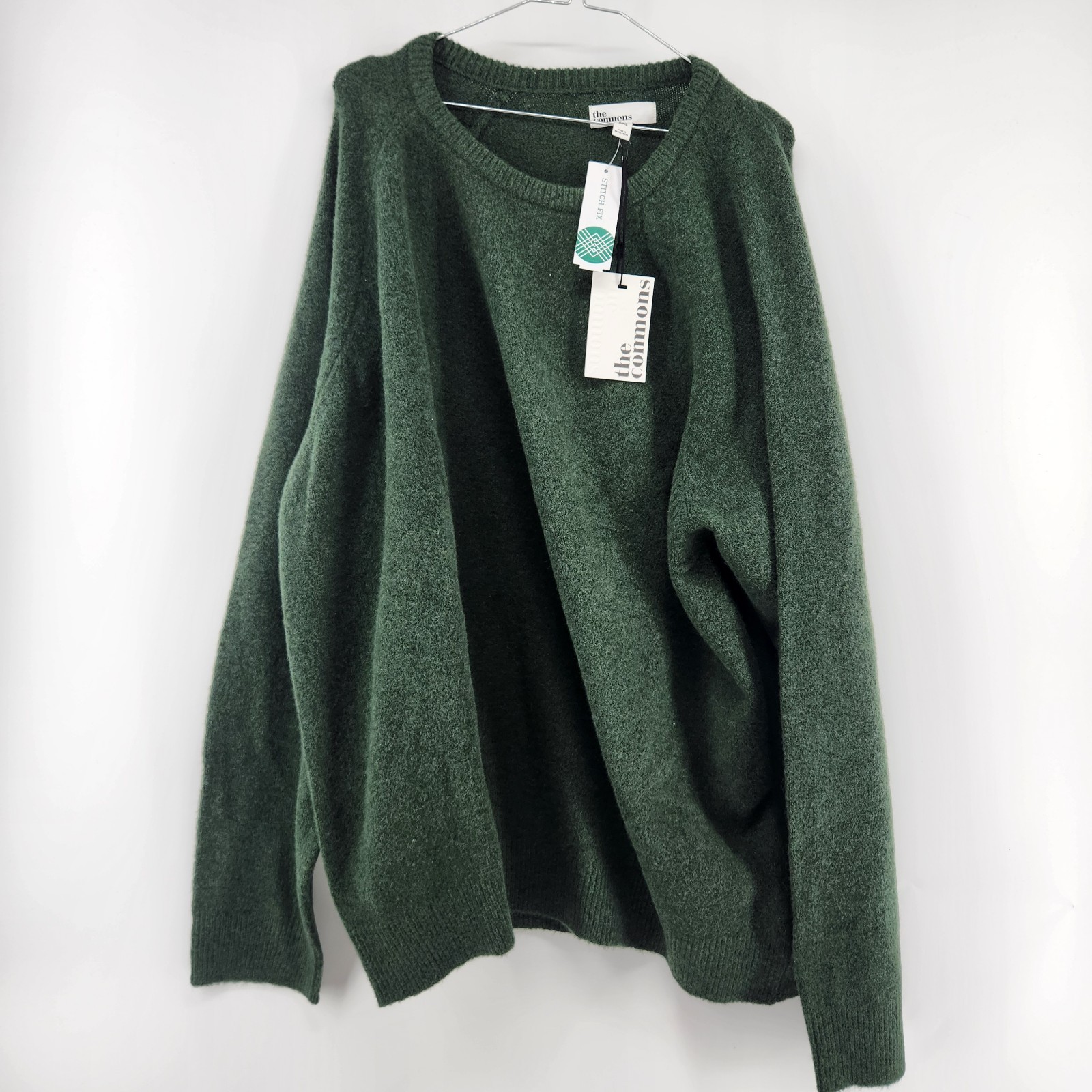 The Commons Men\'s Green XXL Brushed Crewneck NWT Wool Blend The Commons Men\'s Green XXL Brushed Crewneck NWT Wool Blend