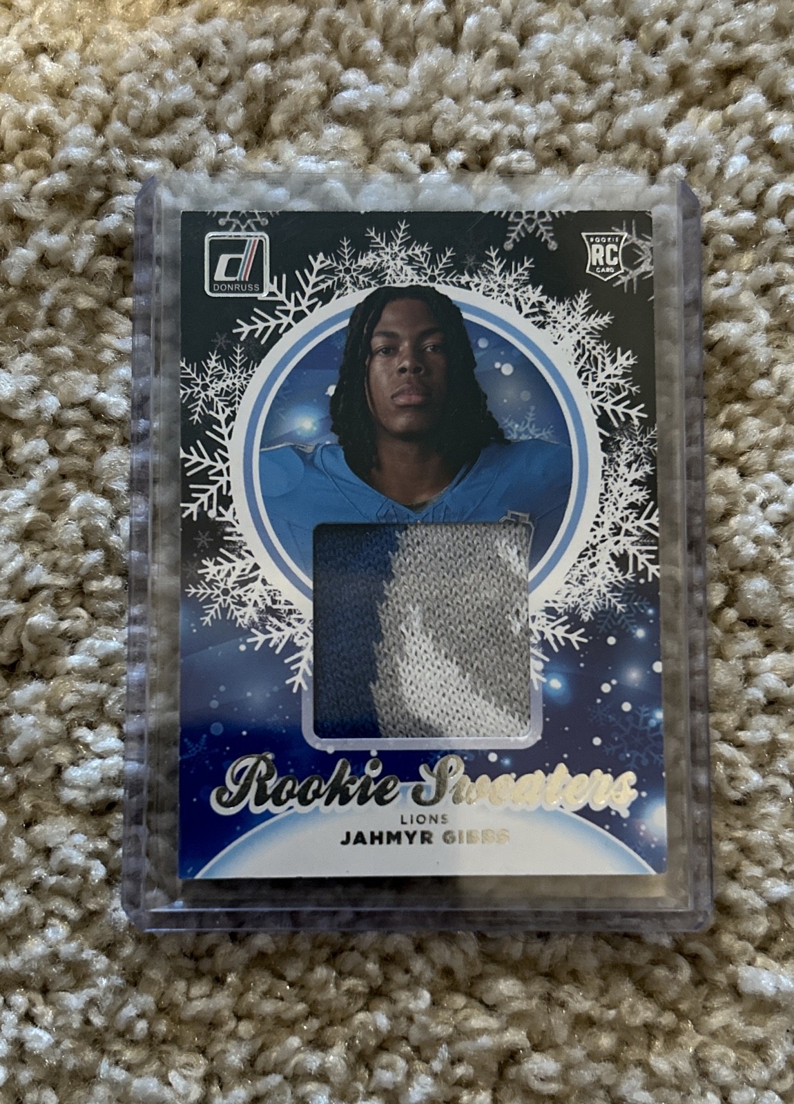 2023 Panini Donruss - Rookie Holiday Sweaters Jahmyr Gibbs #HS-JGI (MEM, RC)