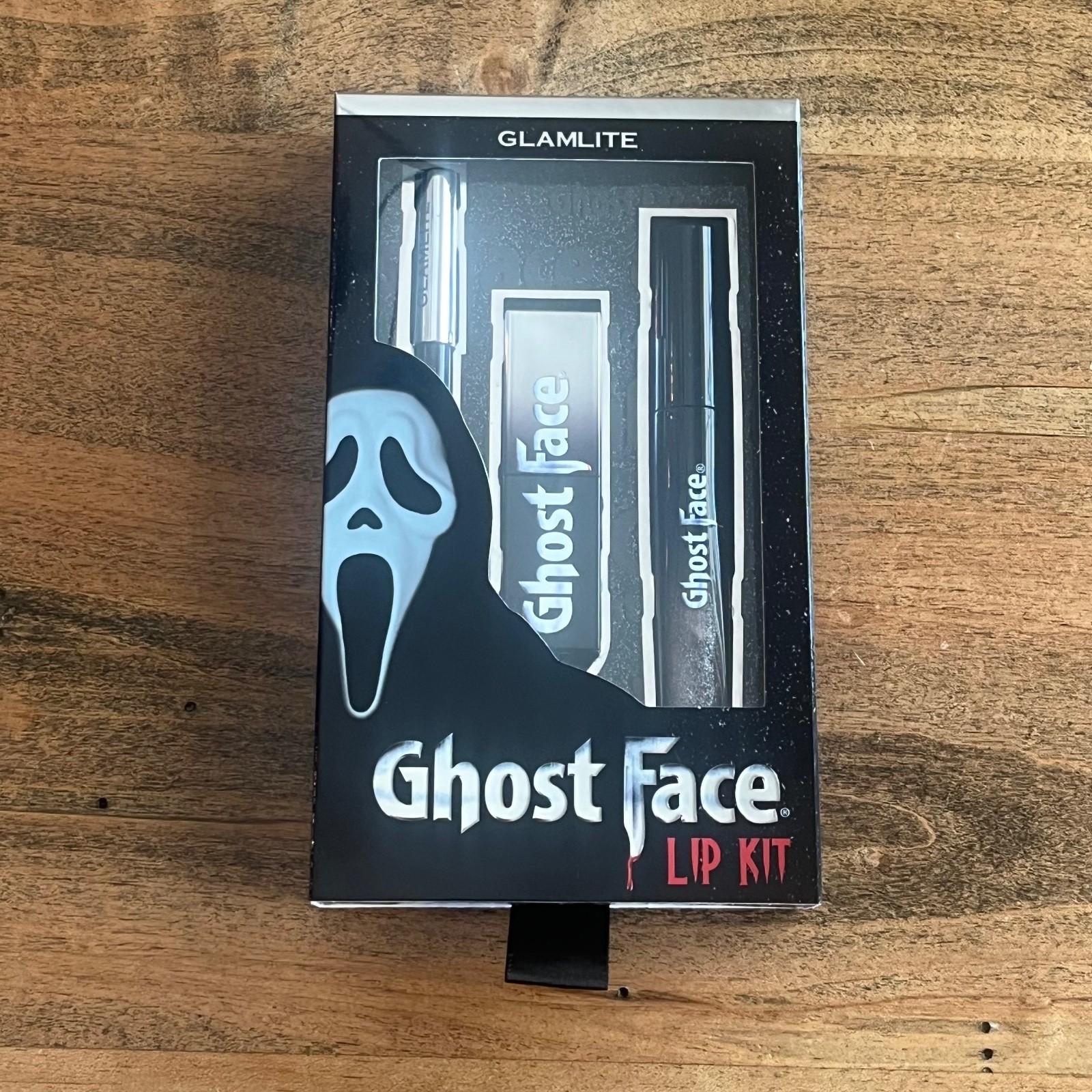 Glamlite x Ghost Face Lip Kit 3-Piece Set w/ Lip Liner, Lipstick & Gloss NIB Glamlite x Ghost Face Lip Kit 3-Piece Set w/ Lip Liner, Lipstick & Gloss NIB