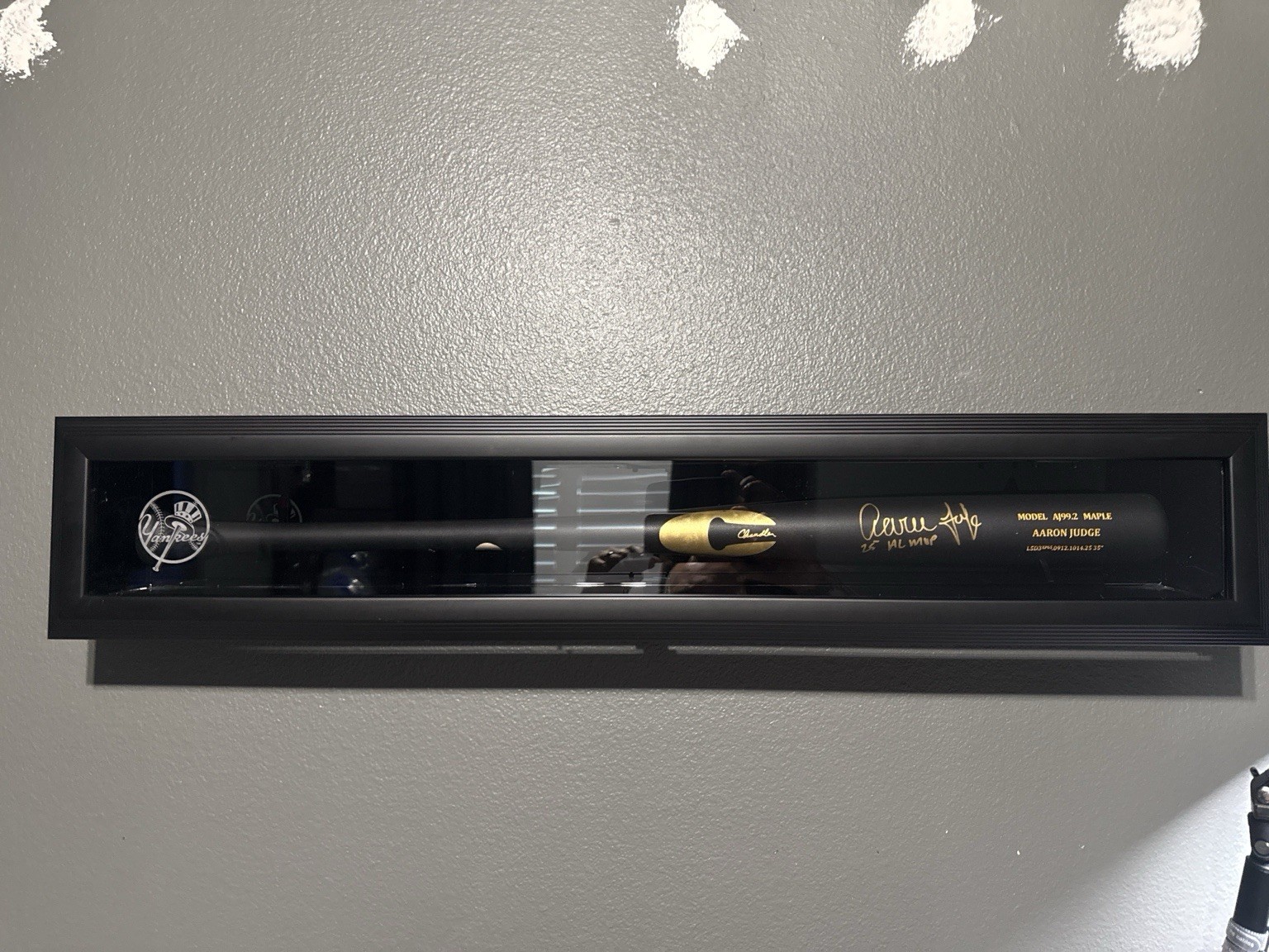 Fanatics Mystery Bat Aaron Judge Signed Chandler 25 AL MVP + Yankees Case