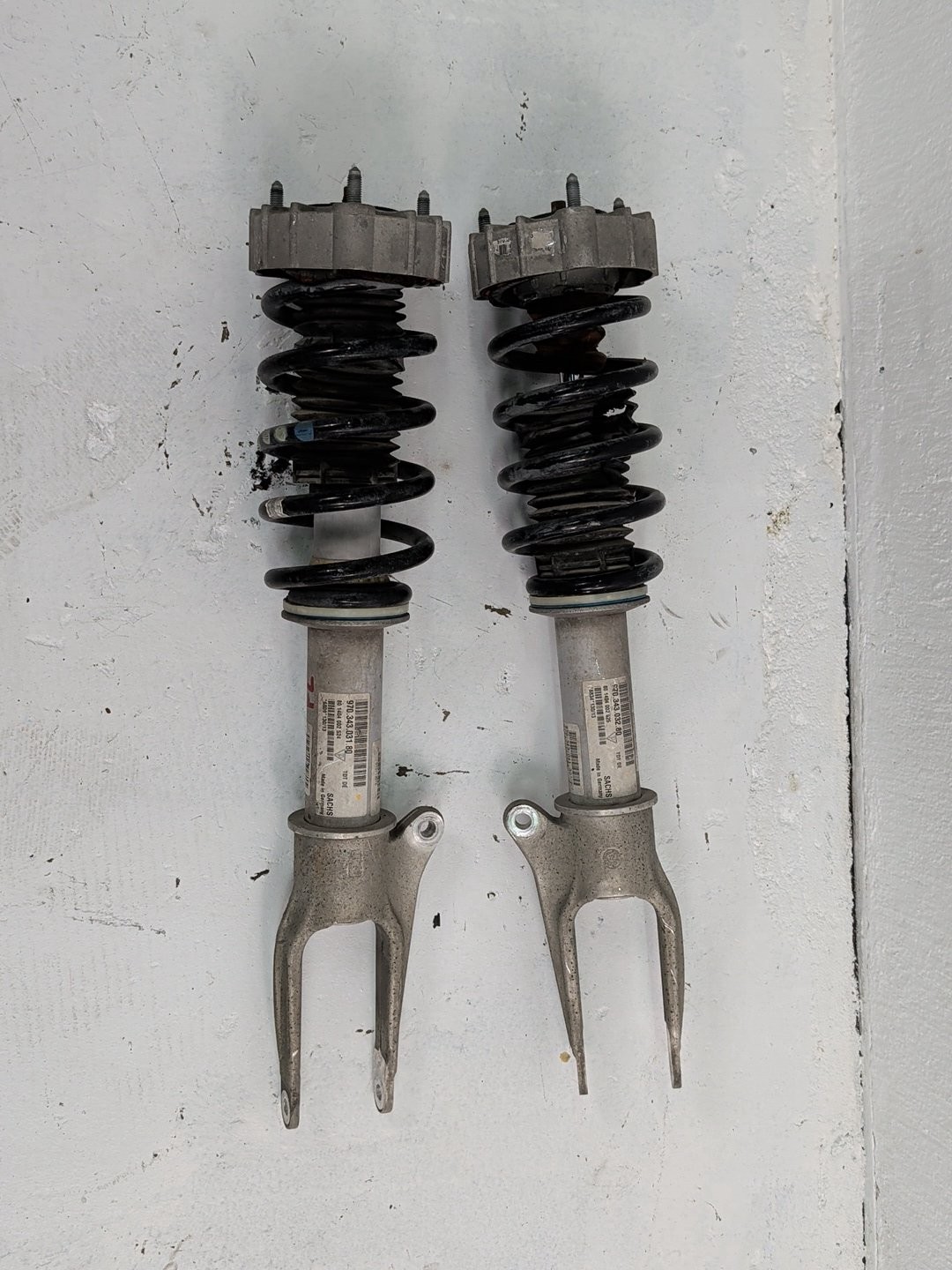 2010-2016 Porsche Panamera 970 Front Left & Right Shock Strut Absorber Set OEM